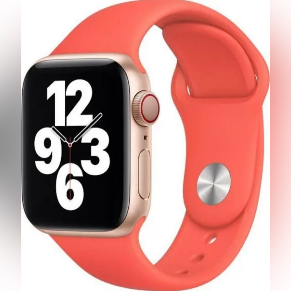 NWT Apple Pink Citrus Sports Band Watch Band Stainless Steel Pin 42MM 44MM 45MM